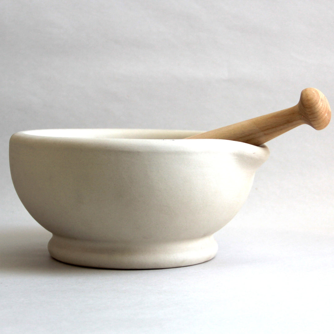 8.3" (21 cm) Size 6 Ceramic Mortar &amp; Pestle