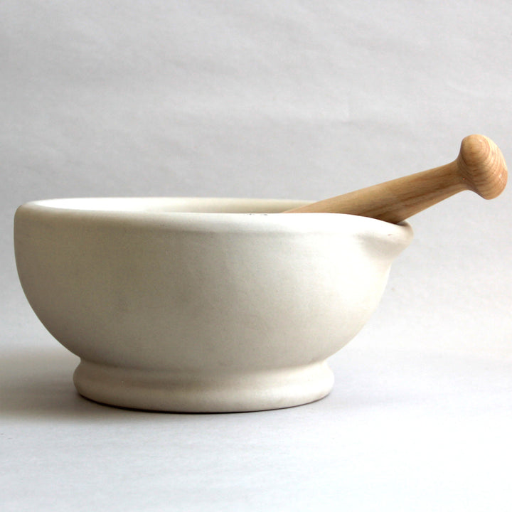 8.3" (21 cm) Size 6 Ceramic Mortar &amp; Pestle